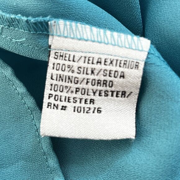 VTG Ice Midi Skirt Womens 10 Sheer Mesh Asymmetrical Fairy Grunge Boho Silk - Picture 12 of 13